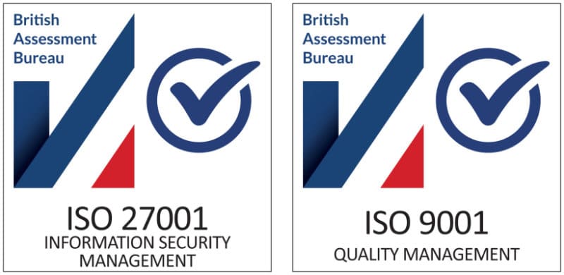 ISO 27001 - ISO 9001 British Assessment Bureau